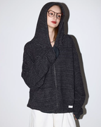 Thin Striped Zip-Up Hoodie MDB0035