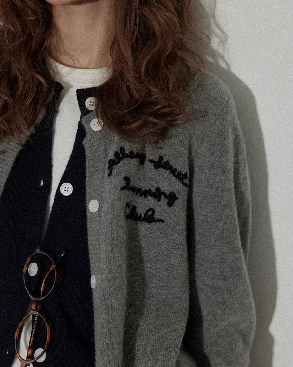 Layered-Style Knit Cardigan RLZ0020