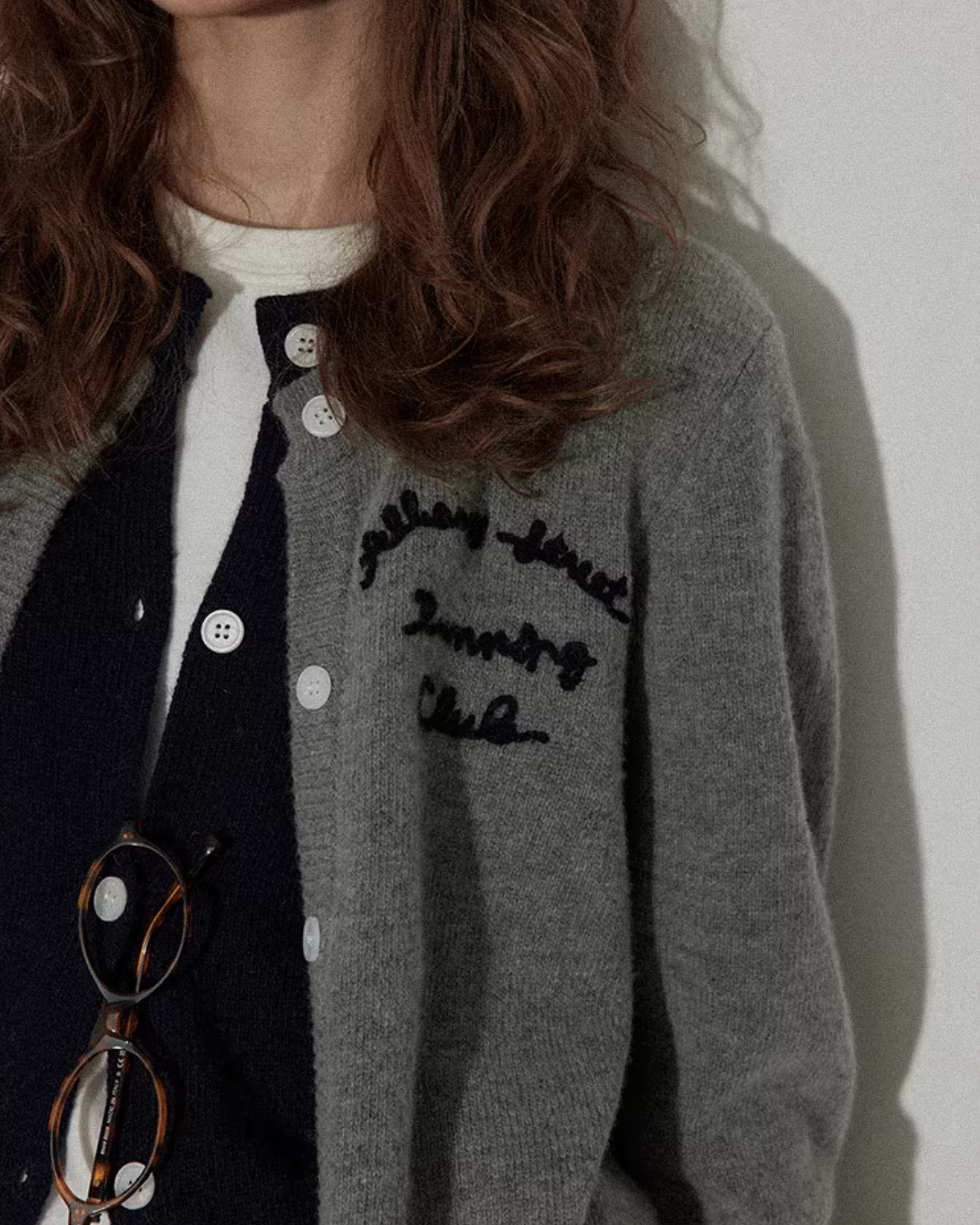 Layered-Style Knit Cardigan RLZ0020