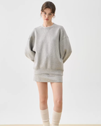 Sweatshirt Long-Sleeve Top / Mini Skirt JIU0025