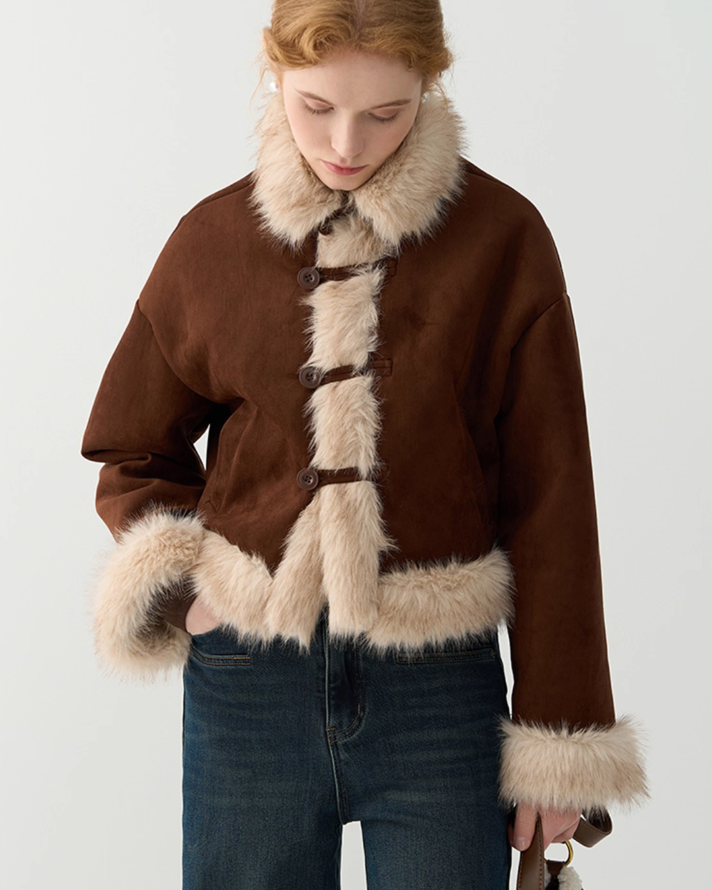 Faux Mouton Jacket JIU0010