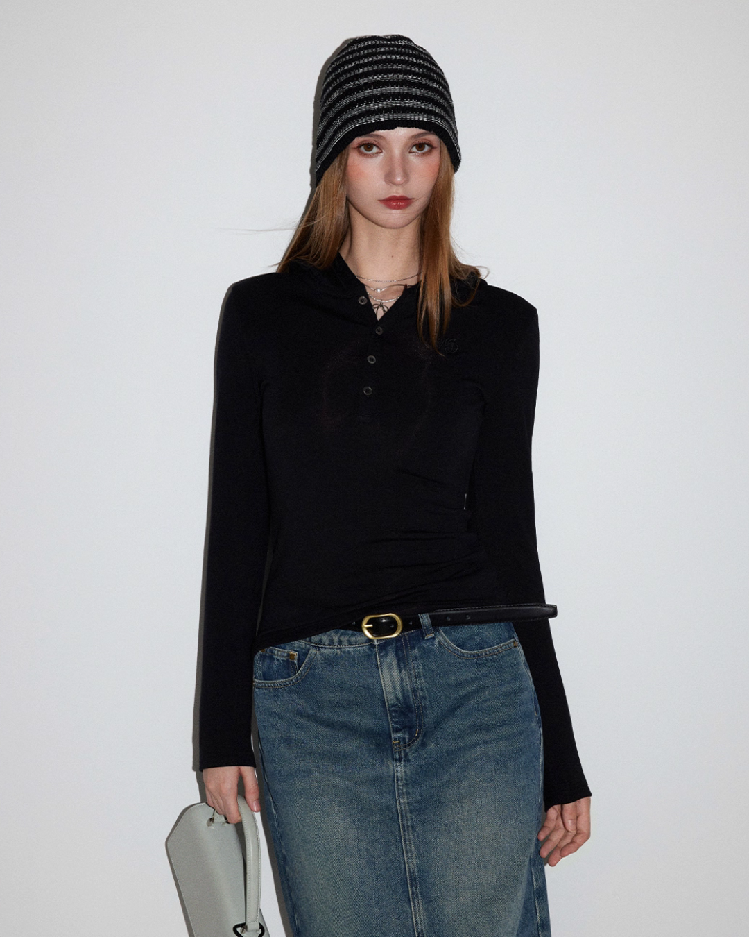 Half-Button Tight Top MDB0018