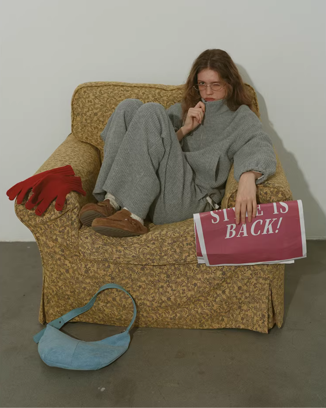 Loose Double-Zip Jacket / Wide Pants RLZ0019