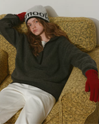 Half-Zip Hooded Knit RLZ0003