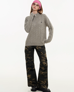 Half-Zip Knit Top MDB0022