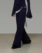 One-Shoulder Knit Top / Casual Pants / Draped Skirt UNS0023