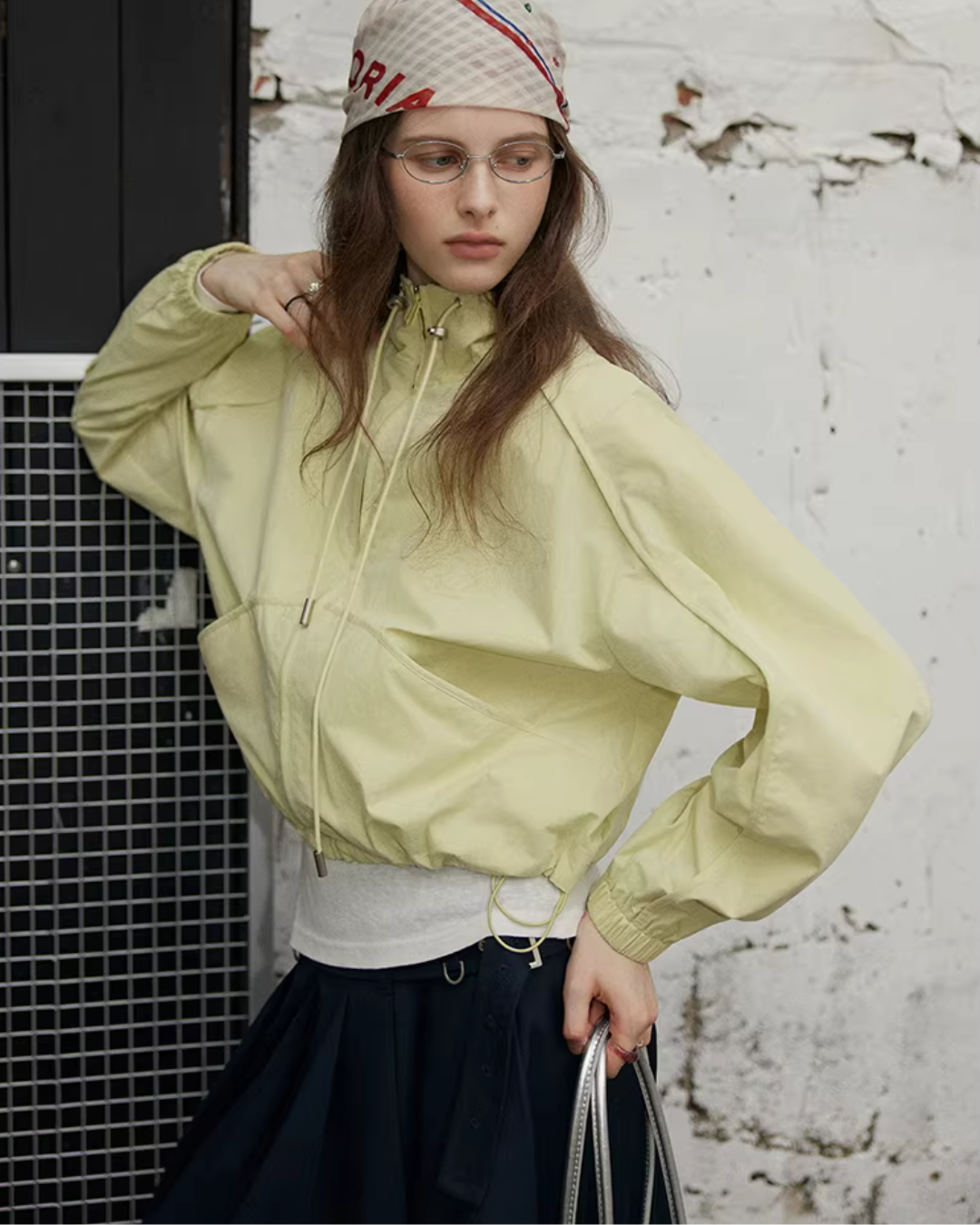 Stand Collar Nylon Jacket RLZ0006