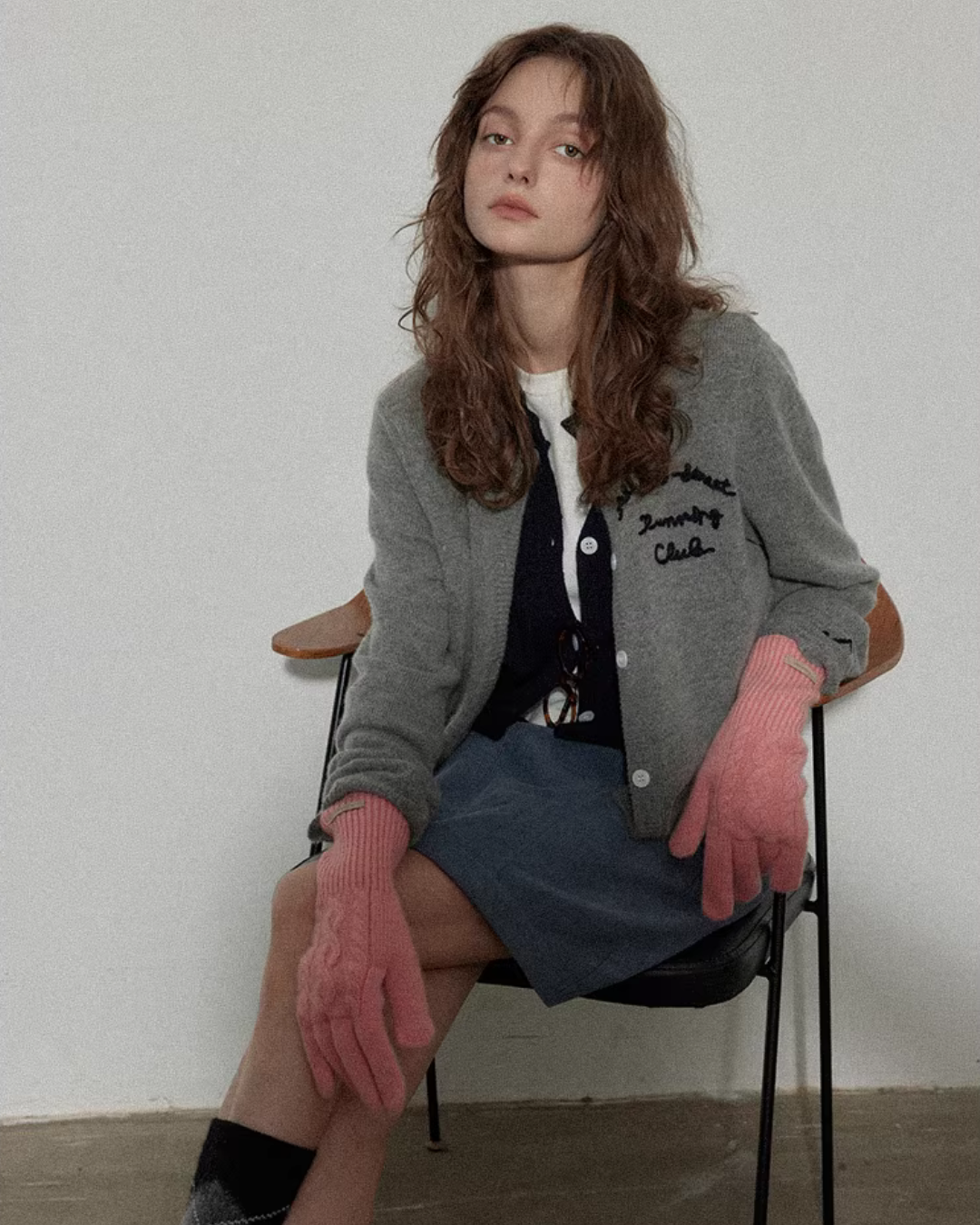 Layered-Style Knit Cardigan RLZ0020