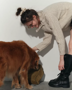 Asymmetrical Loose Cable Knit RLZ0018