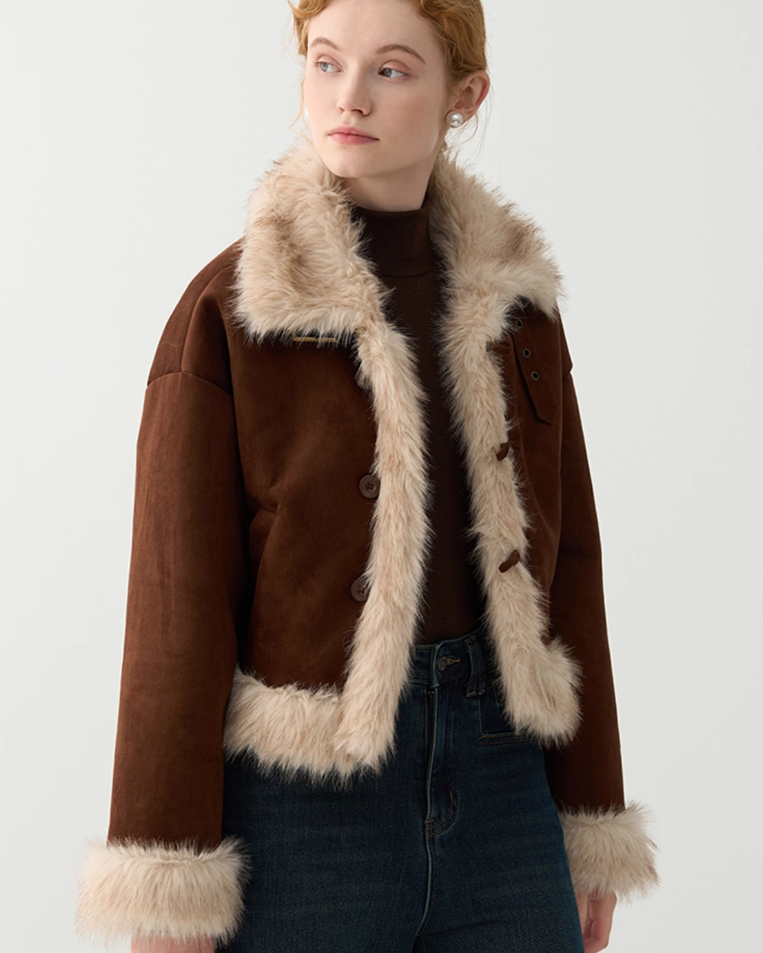 Faux Mouton Jacket JIU0010