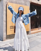 Denim Shirt / Cami Flare Dress QAZ0029