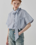 Bow Tie Striped Shirt JIU0016