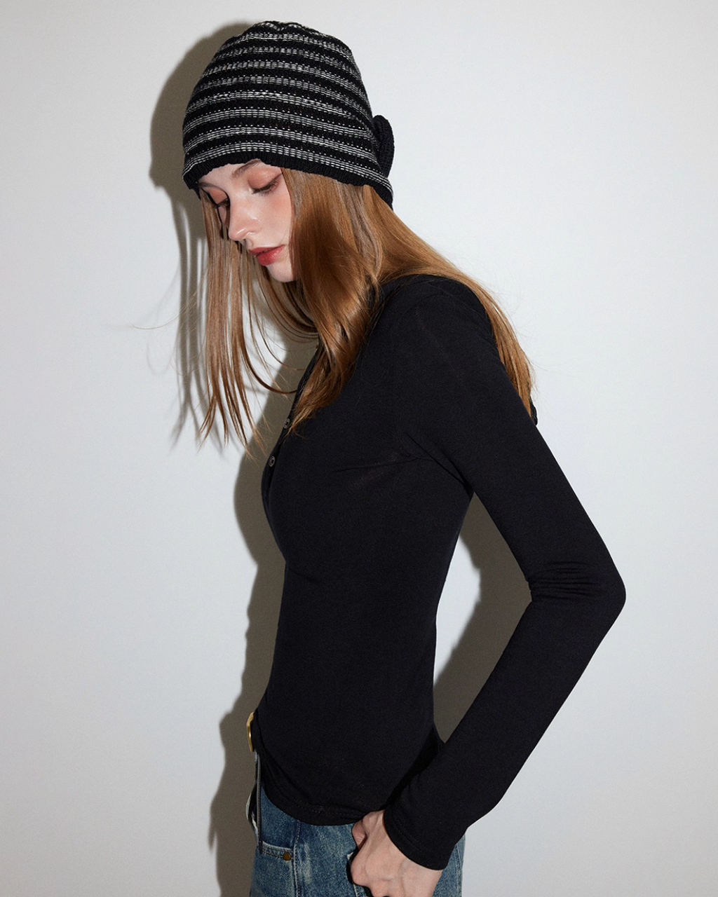 Half-Button Tight Top MDB0018