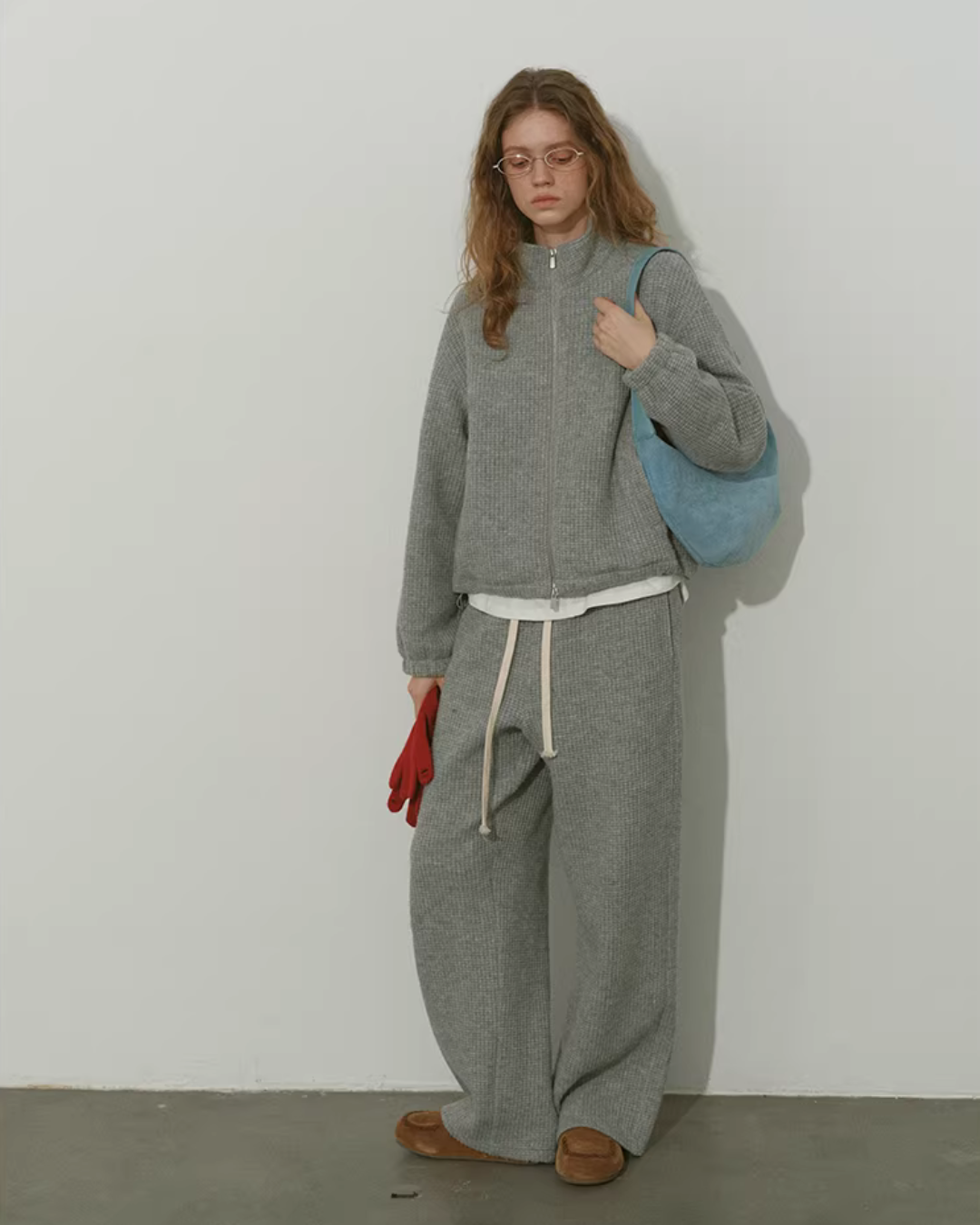 Loose Double-Zip Jacket / Wide Pants RLZ0019