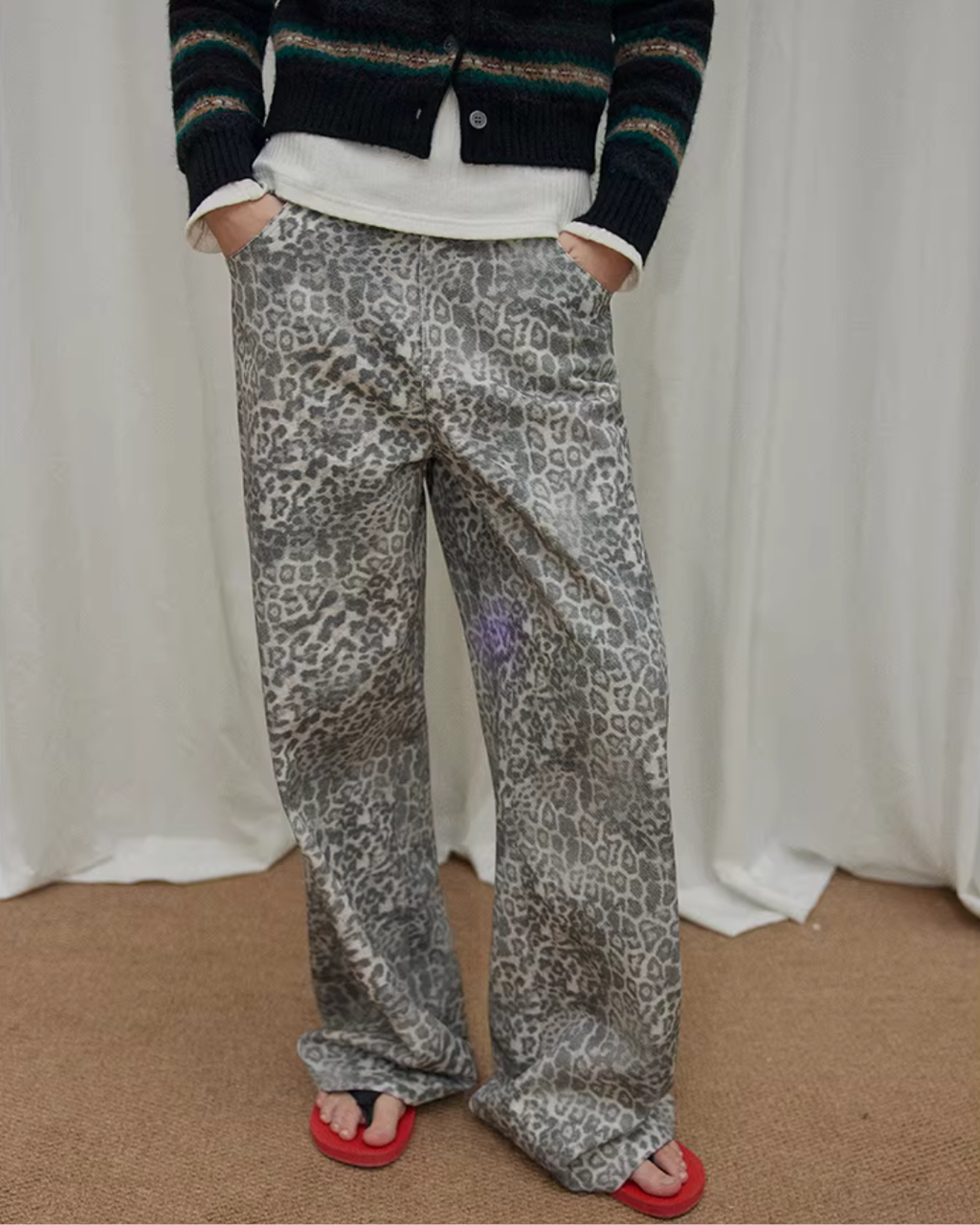 Leopard Wide Pants RLZ0010