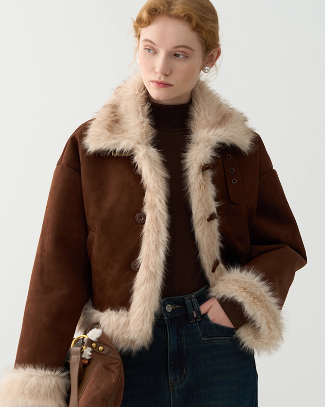 Faux Mouton Jacket JIU0010