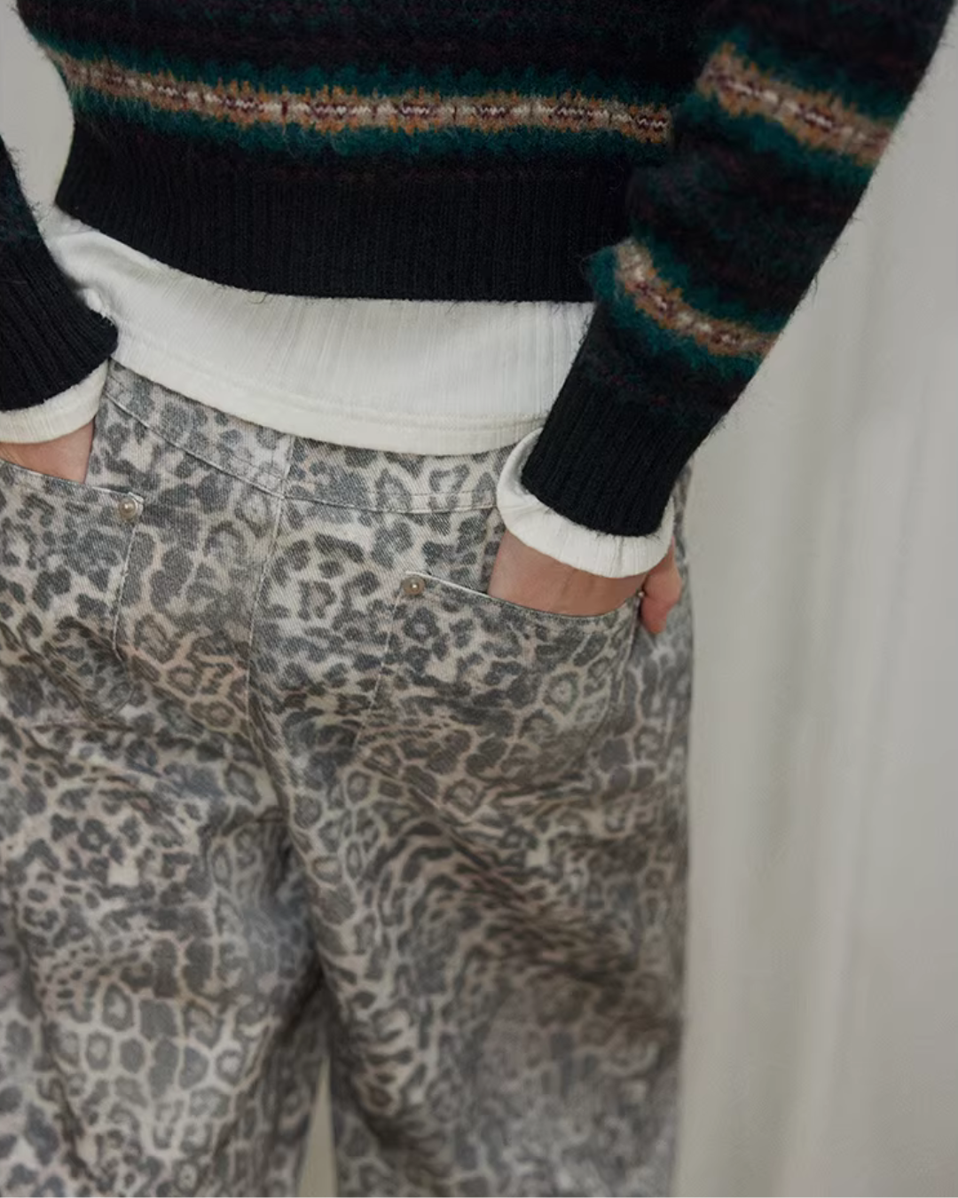 Leopard Wide Pants RLZ0010