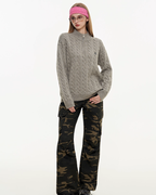 Half-Zip Knit Top MDB0022