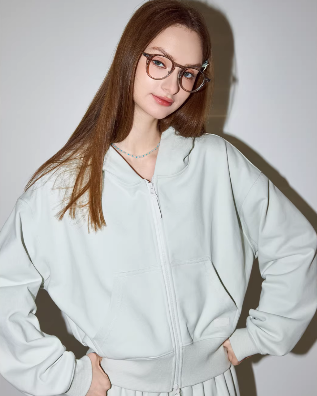 Sports Zip Hoodie / Half-Length Skirt MDB0029