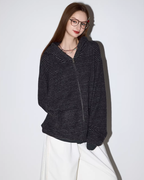 Thin Striped Zip-Up Hoodie MDB0035