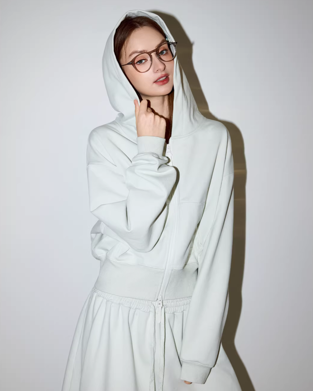Sports Zip Hoodie / Half-Length Skirt MDB0029