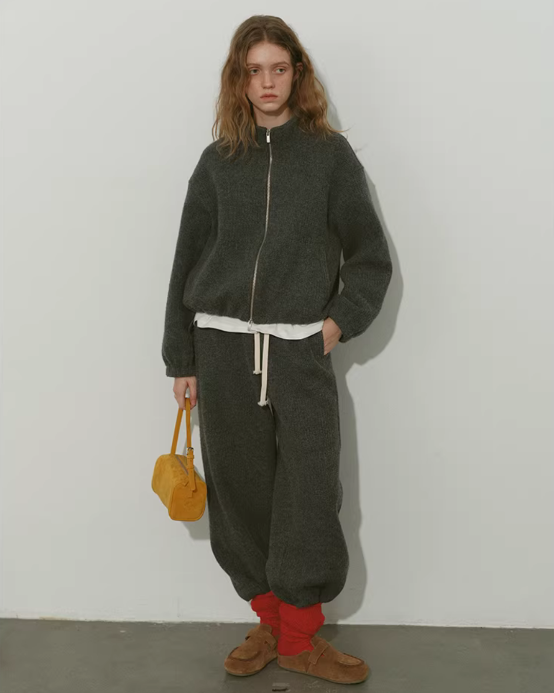 Loose Double-Zip Jacket / Wide Pants RLZ0019