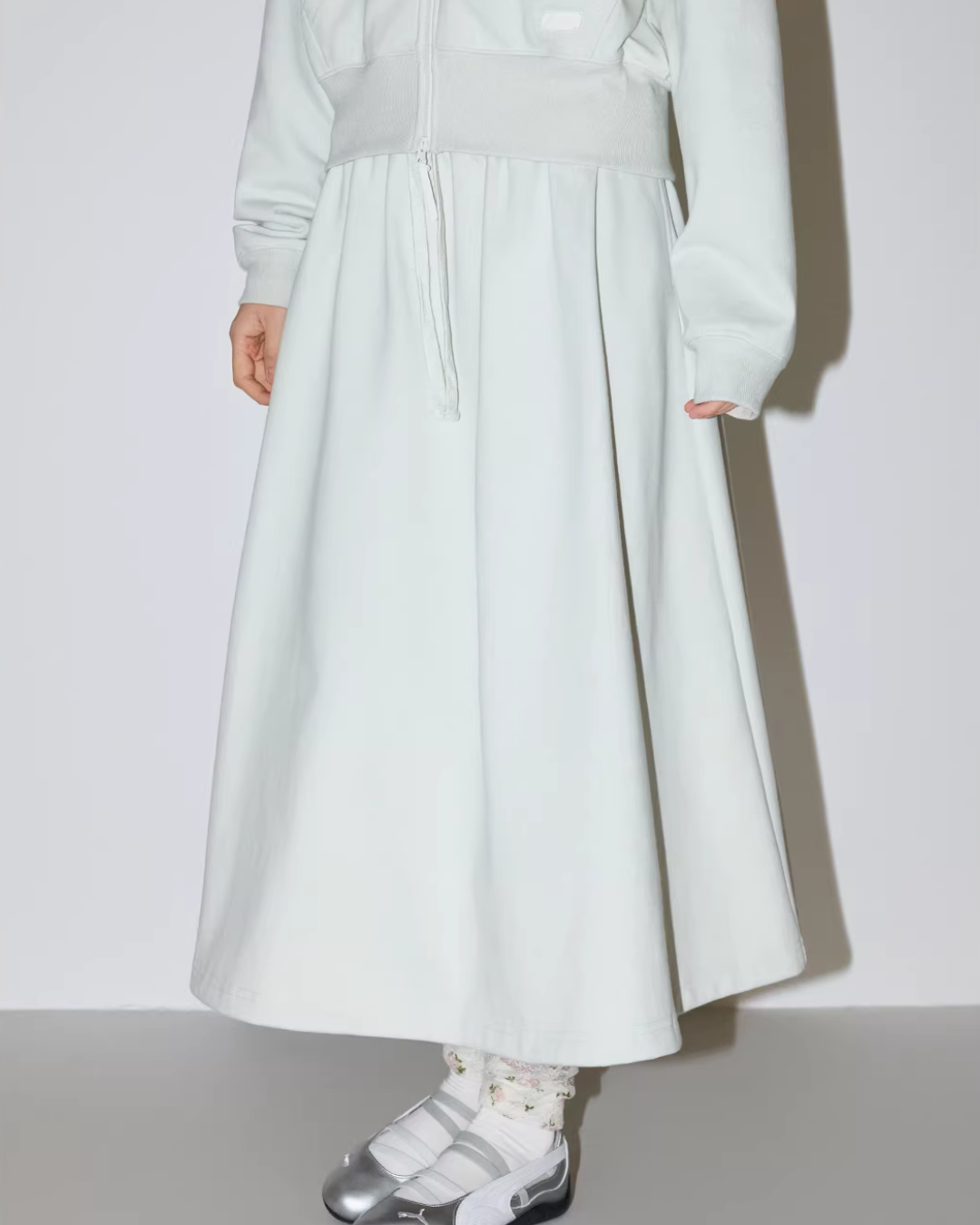 Sports Zip Hoodie / Half-Length Skirt MDB0029