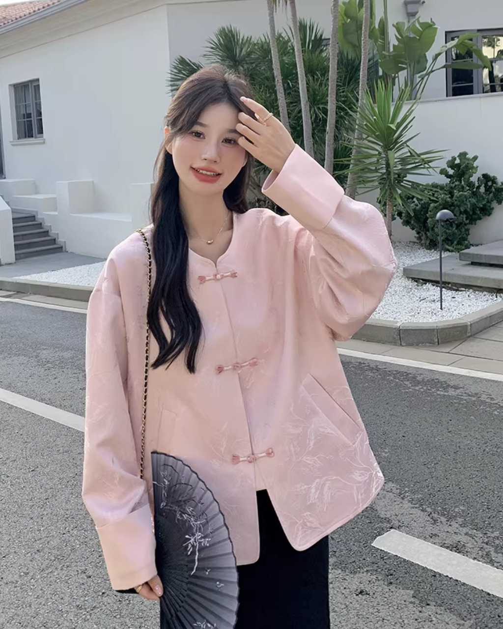 No-Collar Chinese Style Jacket QAZ0019