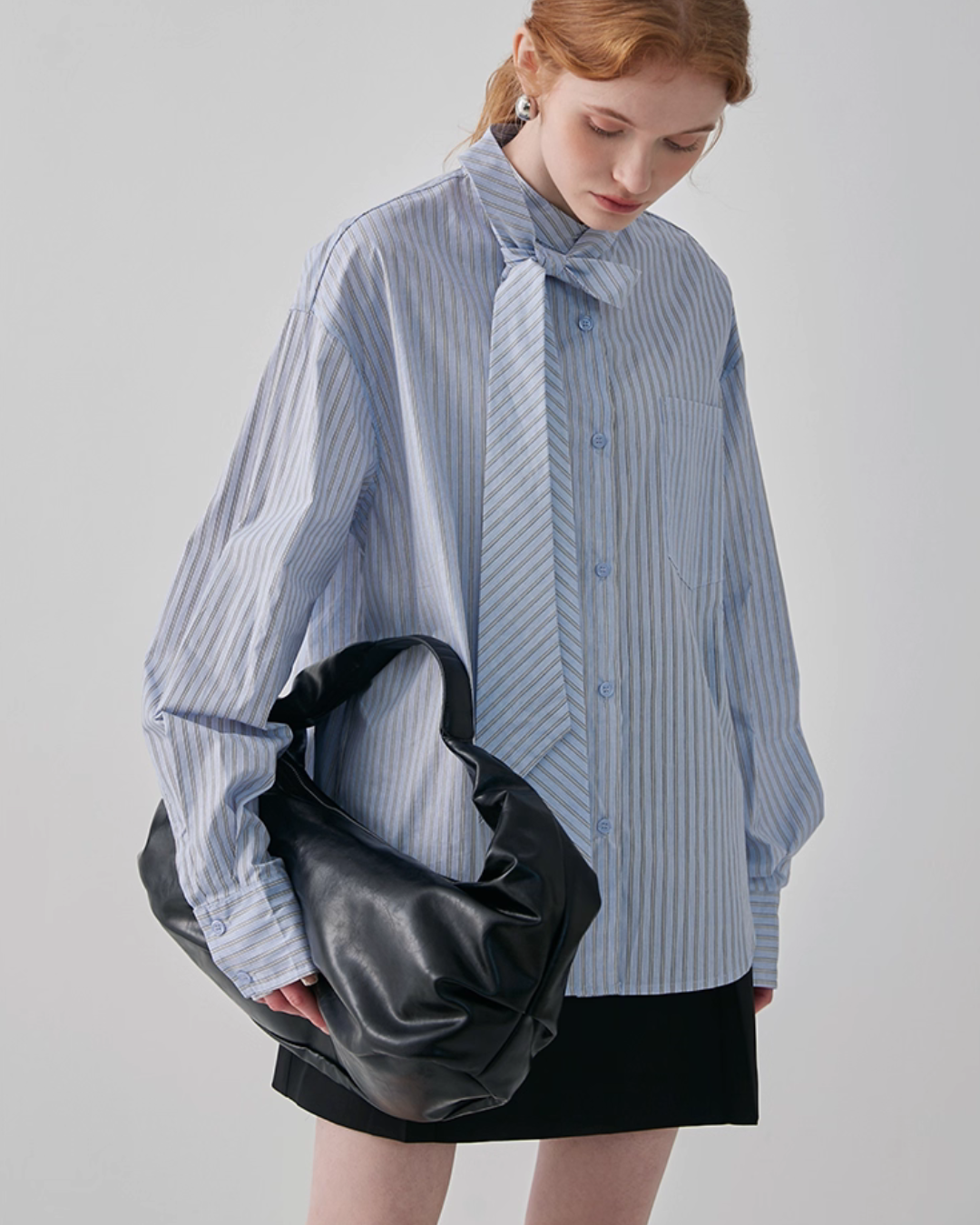 Bow Tie Striped Shirt JIU0016