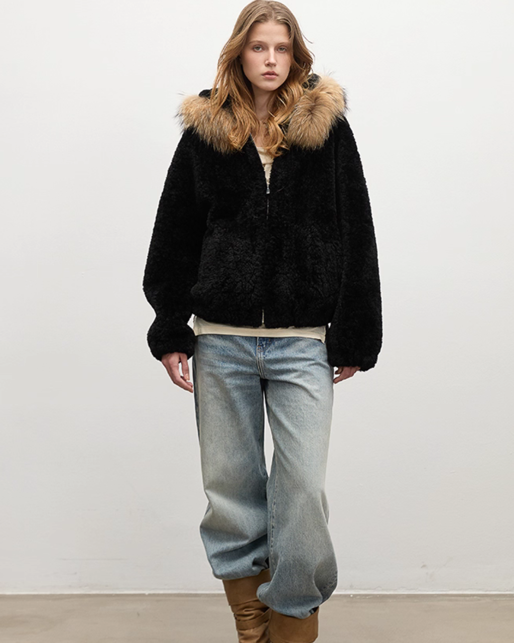 Fur Hood Fluffy Jacket BBG0001