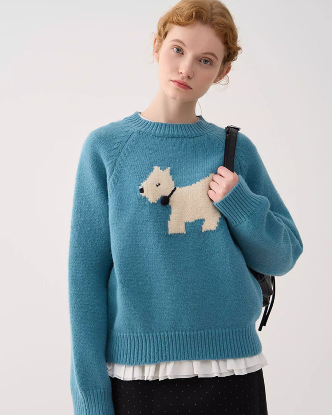 Dock Embroidery Knit TopJIU0024