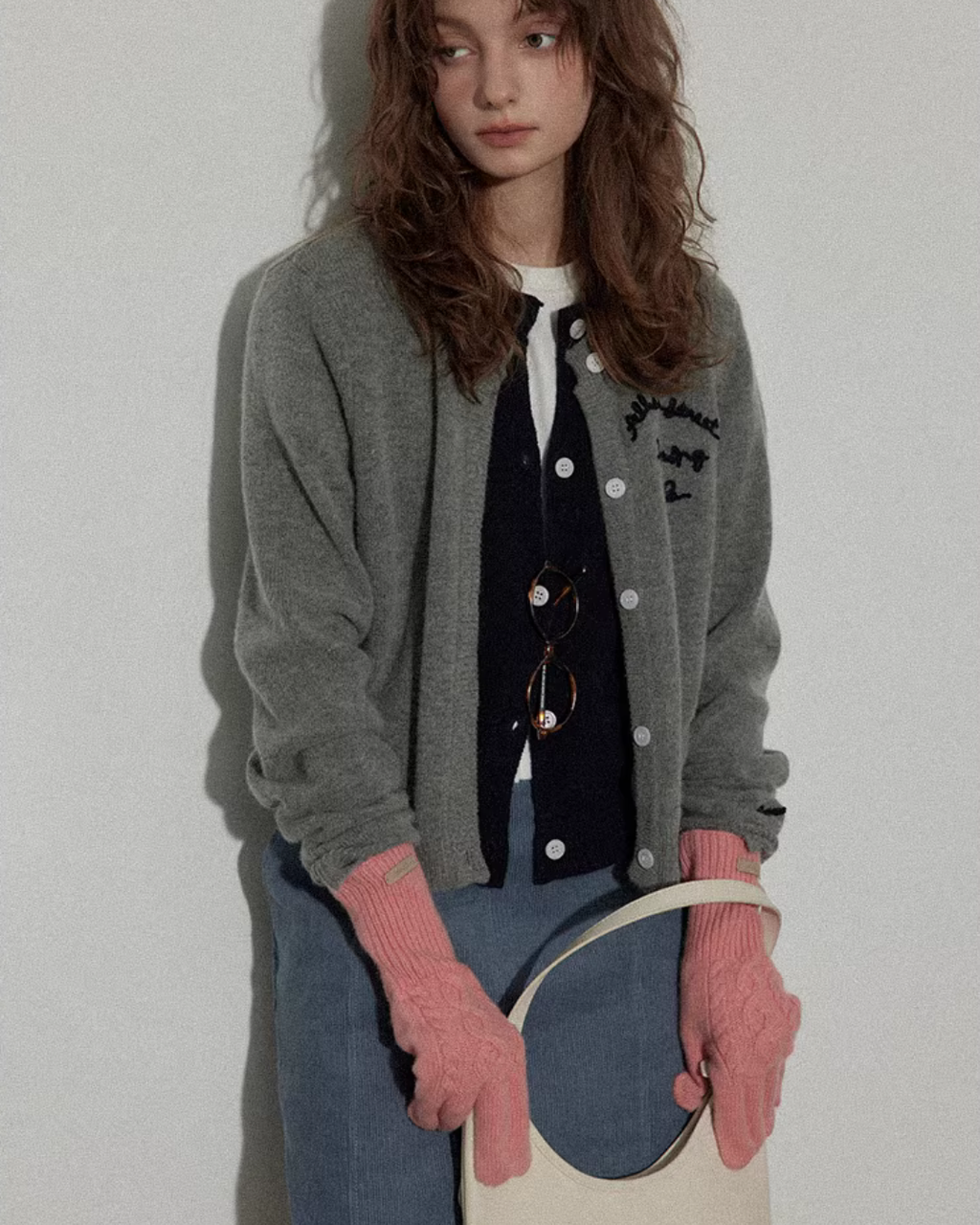 Layered-Style Knit Cardigan RLZ0020