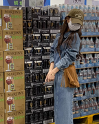 Vintage Denim Shirt Dress QAZ0062