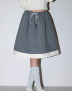 Waist Color-Block Design Skirt MDB0031