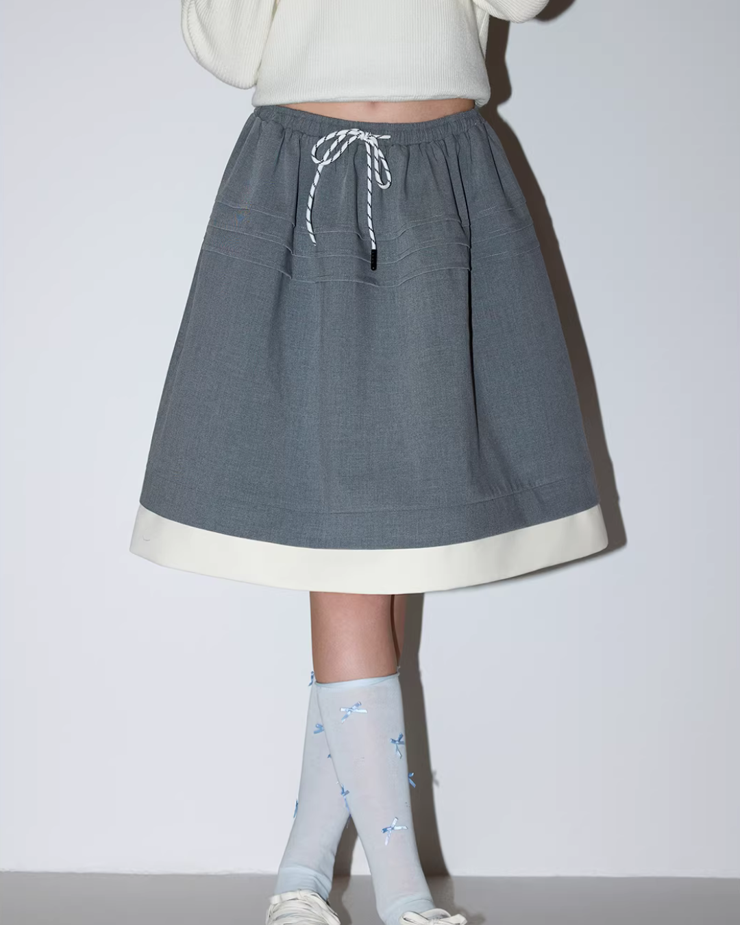 Waist Color-Block Design Skirt MDB0031