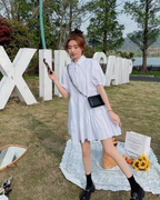 Shirt Flare Dress QAZ0093