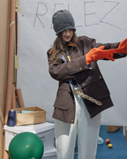 Plaid Patchwork Loose Jacket RLZ0011