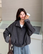Stand Collar Short Jacket QAZ0060