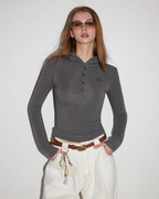 Half-Button Tight Top MDB0018