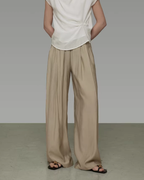 Pleated Wide-Leg Pants UNS0022