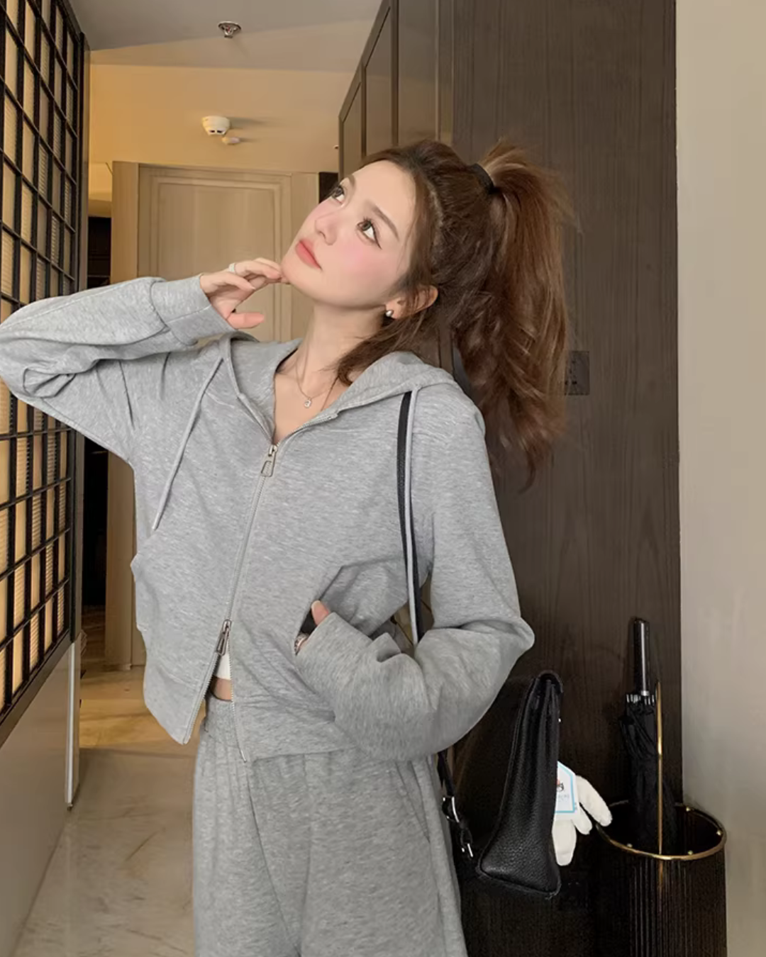 Zip-Up Hoodie / Sweatpants QAZ0044