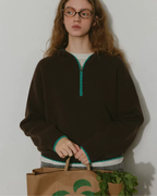 Half-Zip Hooded Knit RLZ0003