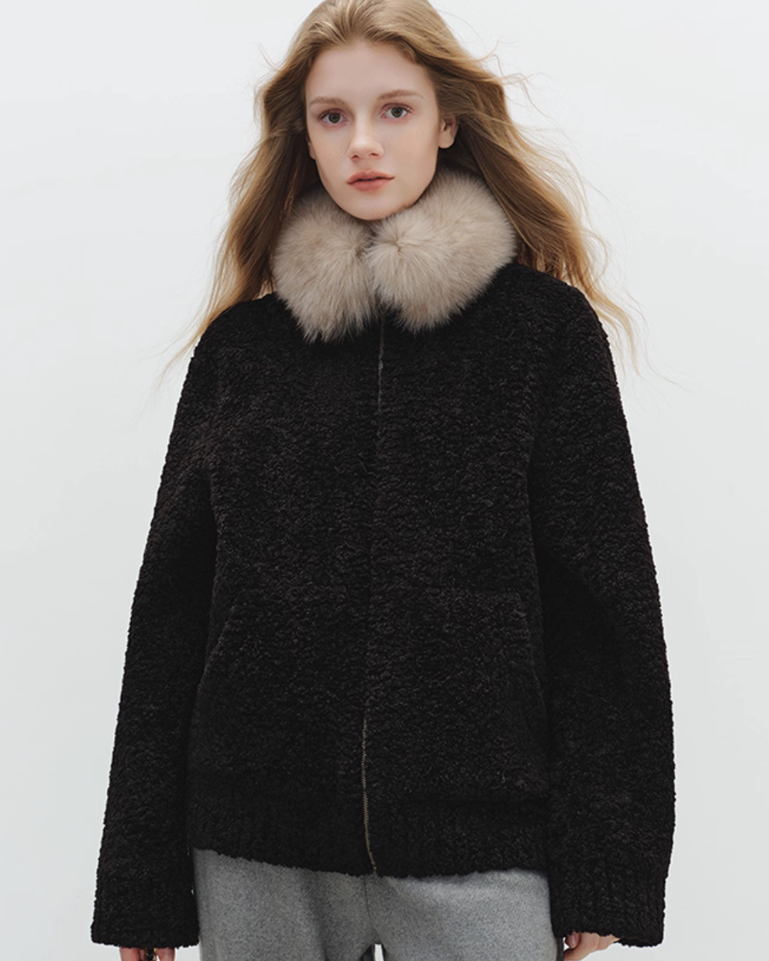 Fur Collar Fluffy Jacket BBG0004