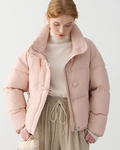 Stand Collar Pastel Down Jacket JIU0022