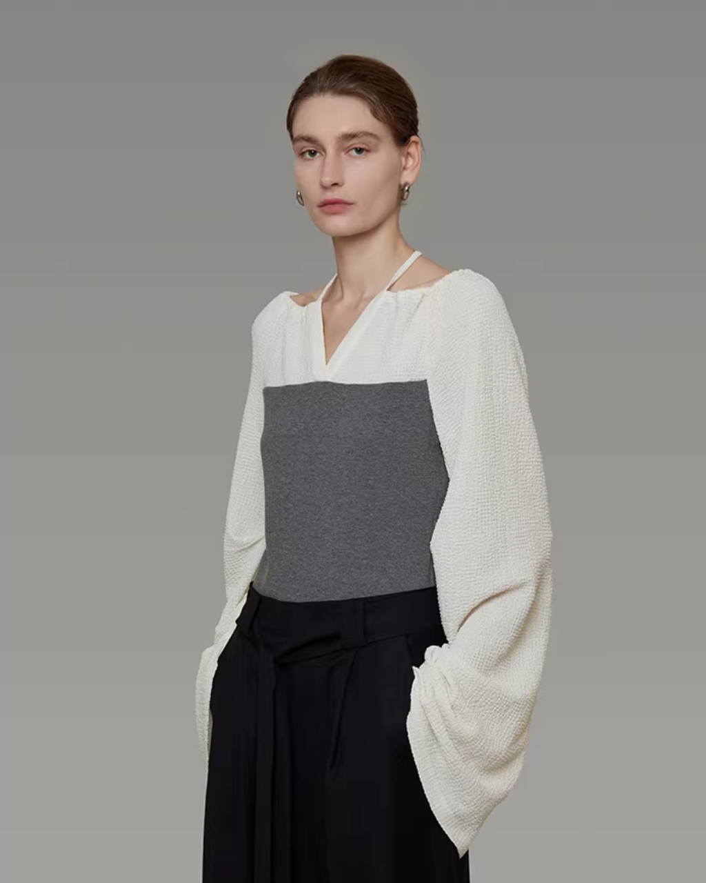 V-Neck Versatile Stylish Top UNS0033