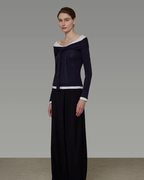 Off-Shoulder Knit Top UNS0025