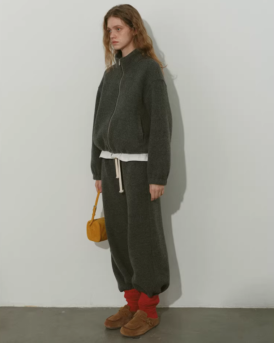 Loose Double-Zip Jacket / Wide Pants RLZ0019