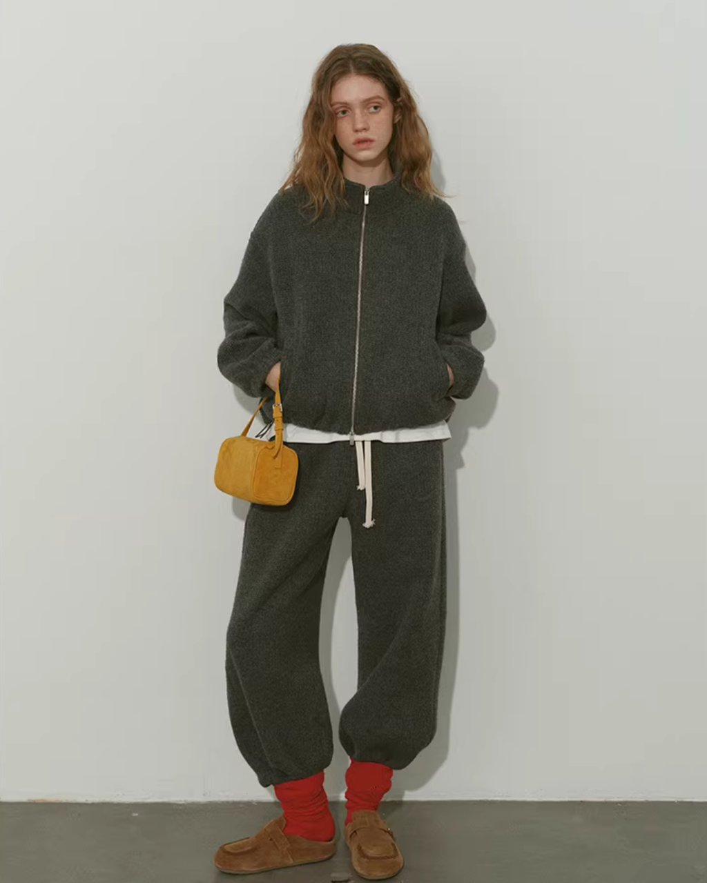 Loose Double-Zip Jacket / Wide Pants RLZ0019