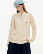 Half-Zip Knit Top MDB0022