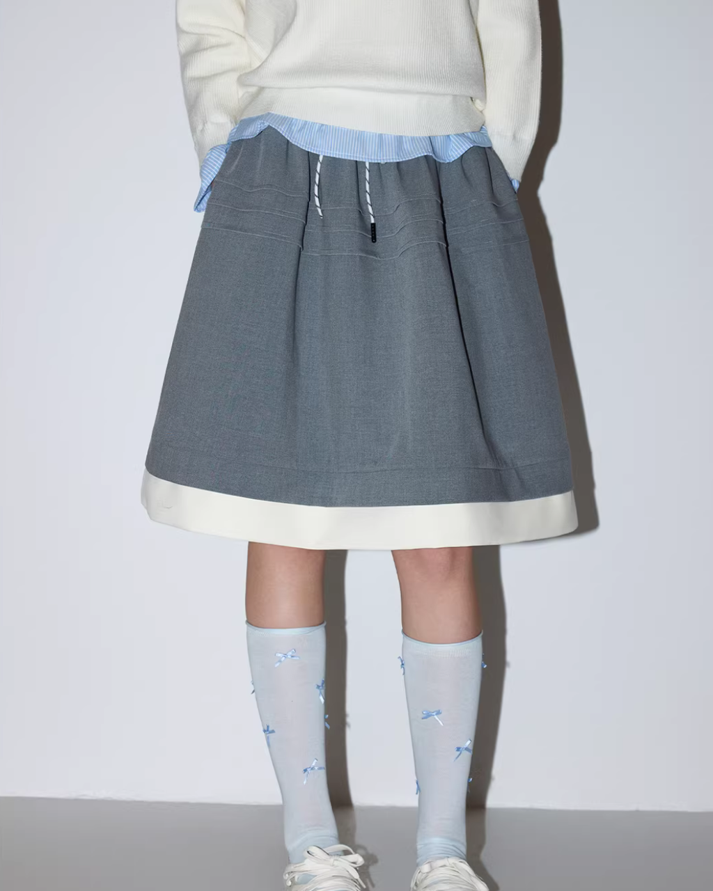 Waist Color-Block Design Skirt MDB0031